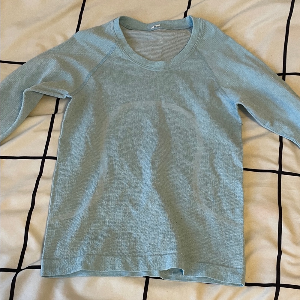 lululemon athletica Kids Sky Blue Long Sleeve Tee